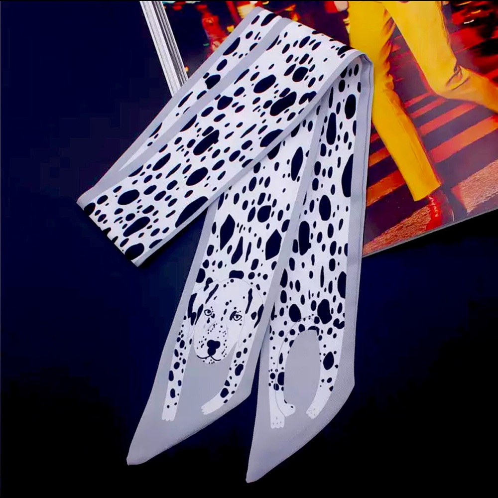 Dalmatian Twilly Scarf
